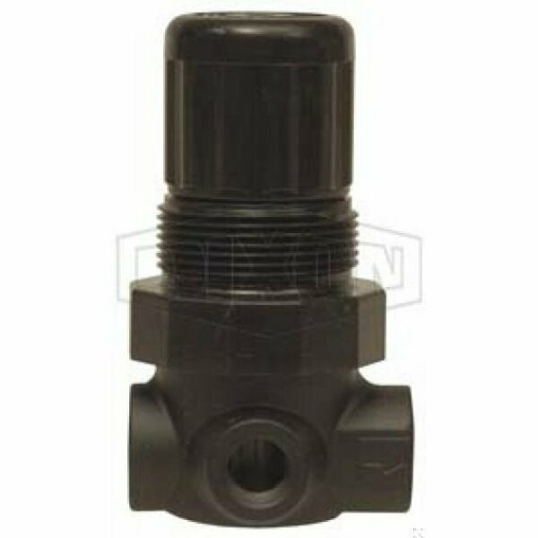 Dixon Norgren by 1 Series Relieving General Purpose Miniature Regulator without Gauge, 1/8 in, 14 SCFM Flo R07-100R